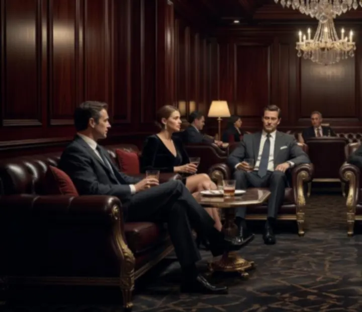 Luxus VIP lounge élmény elegáns, félhomályos belső térrel a Talalkozohubban